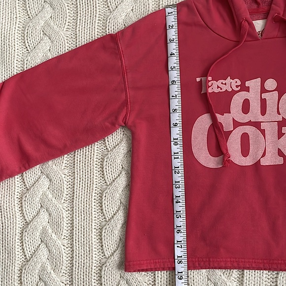 🌼2 for $20🌼 American Eagle Coca Cola Cropped Pullover Hoodie - Picture 6 of 8